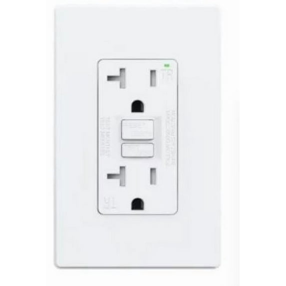 15AMP GFCI GFI Safety Outlet Receptacle w/ Wall Plate LED TR WR Self-Test