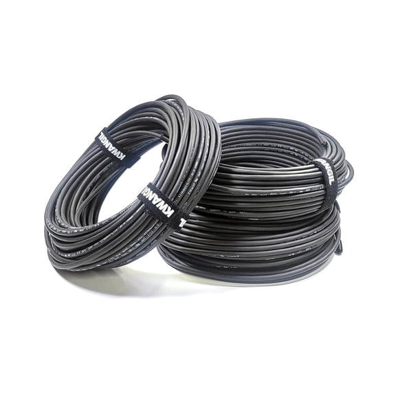 20AWG 12 Conductor Wire Cable (UL2464) - High Flexible Tinned Copper Unshielded Alarm Security Burglar LED Power - for Low Voltage Installations (Matte Black 25FT)