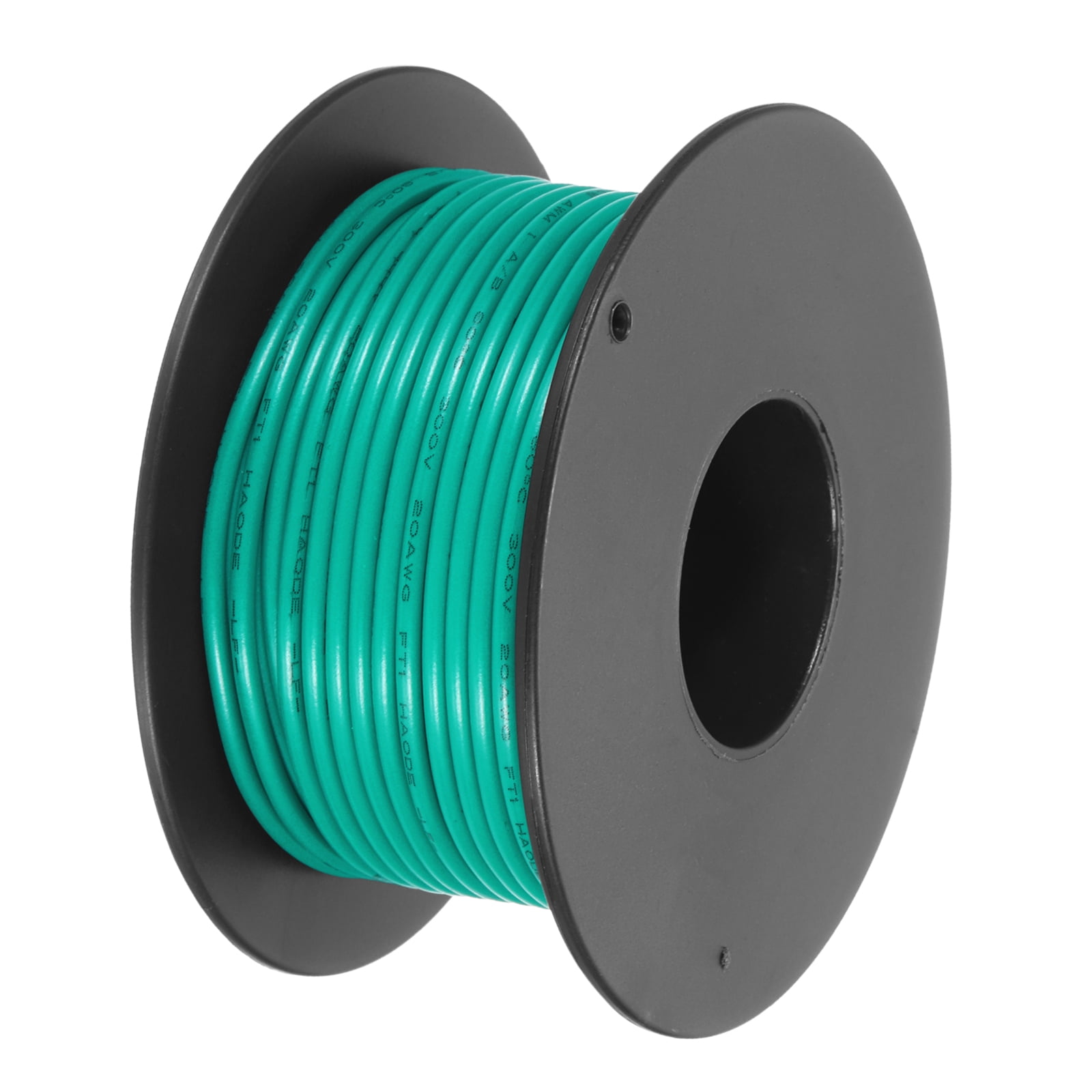 Uxcell 20AWG Stranded Wire Hookup 15M/49ft Green Electrical Wire UL1007 ...