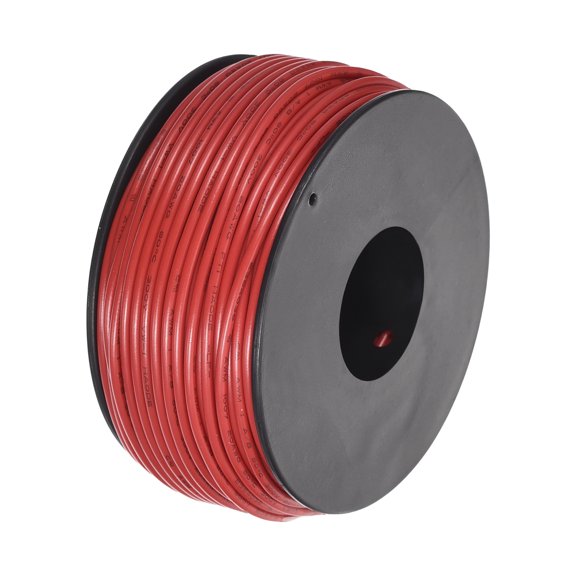 Uxcell 20AWG Stranded Wire Hookup 30M/100ft Red Electrical Wire UL1007 Spool