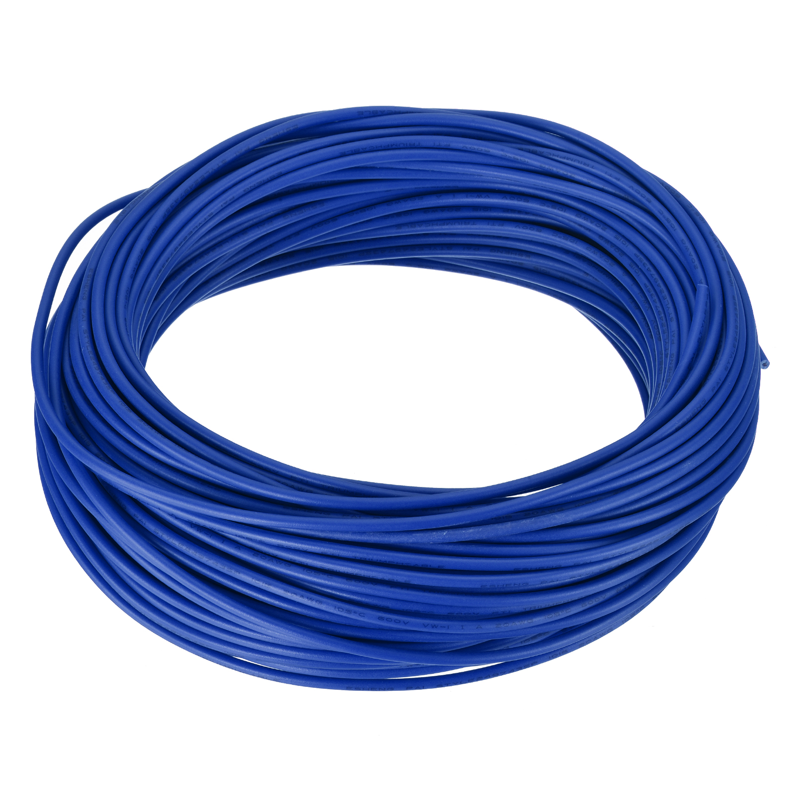 20 AWG Gauge Stranded Hook Up Wire, 1000 ft Length, White, 0.0320 Diameter, PTFE, 600 Volts