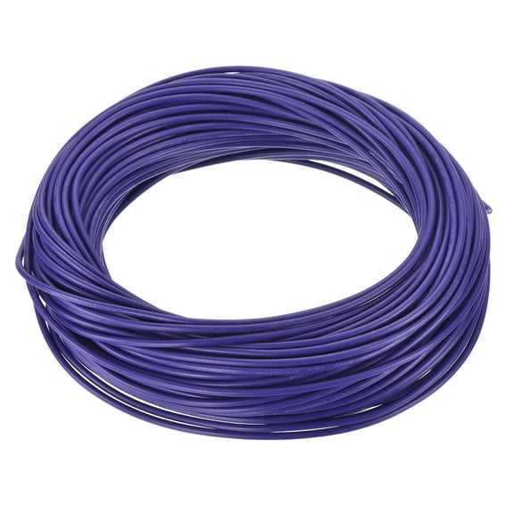 Uxcell 20AWG 20 Gauge Stranded Hook-Up Wire PVC Tinned Copper Wire 100ft Purple