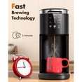 thumbnail image 1 of 20Bar Compact Espresso Machine with Milk Frother & Removable Water Tank, 3-in-1 Coffee Maker, 1 of 6