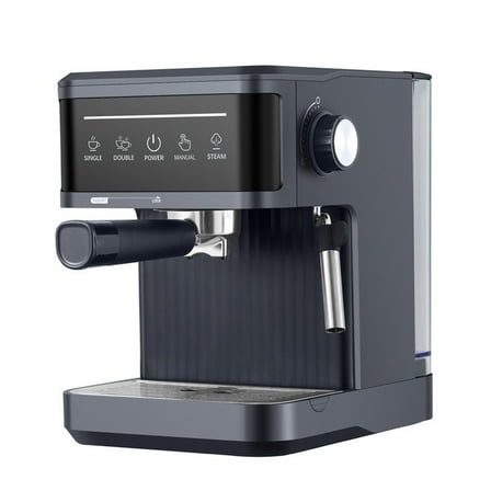 20Bar Espresso Coffee Machine - Semi-Automatic Cappuccino Maker with Milk Frother, Compact Home Coffee Brewer for Ground Coffee & Pods, 1350W Fast Heating