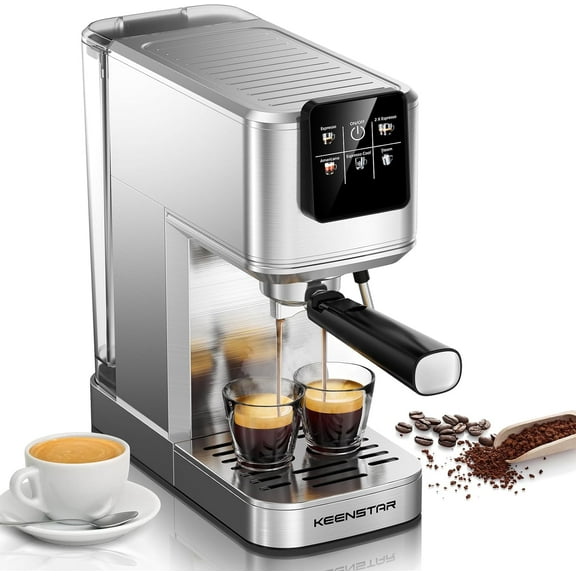 20Bar Espresso Machine with Rapid Cold Brew, Hot & Iced Coffee Machine, Espresso Maker with Milk Frother Steam Wand, Touch Screen with 40oz Water Tank for Latte, Cappuccino, Gift