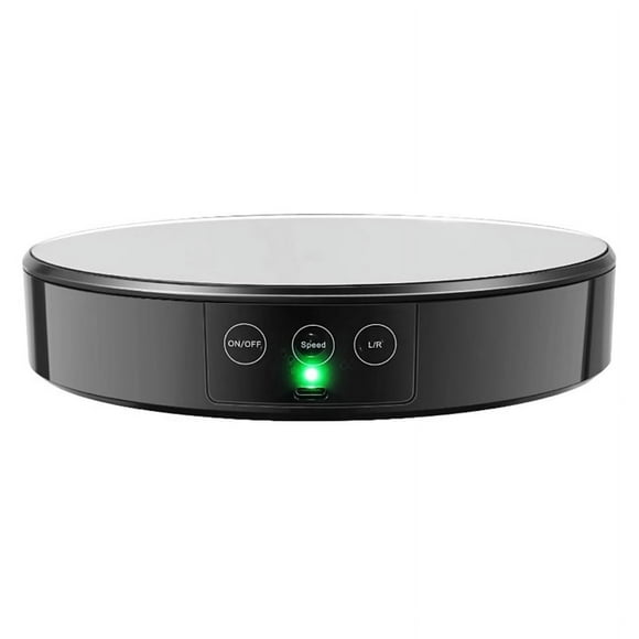 20CM 360 Electric Turntable with Touch Button LED Display Smart Turntable APP Controlled Photography Base, Blue Light
