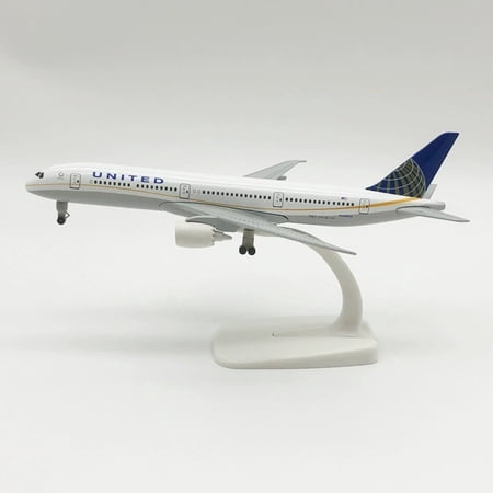 ?20CM United Airlines B787 Airplane Model Aircraft With Wheels Landing Gears AGES 14+