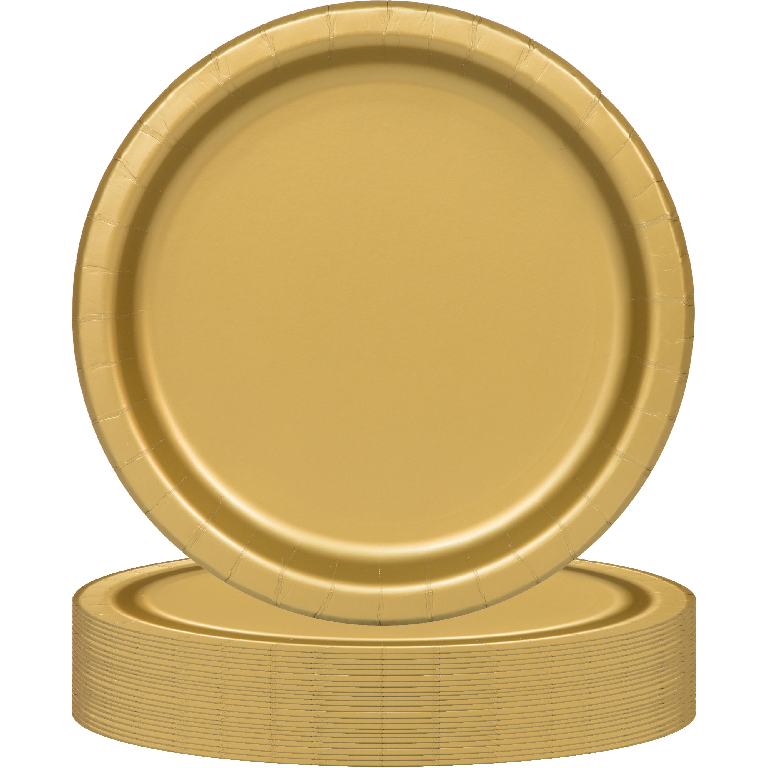 20CT 9IN Gold Dessert Paper Plates by Way To Celebrate