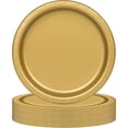 20CT 9IN Gold Dessert Paper Plates by Way To Celebrate