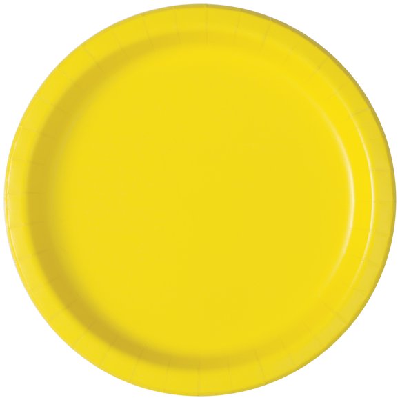 20CT 9IN Yellow Dinner Paper Plates by Way To Celebrate