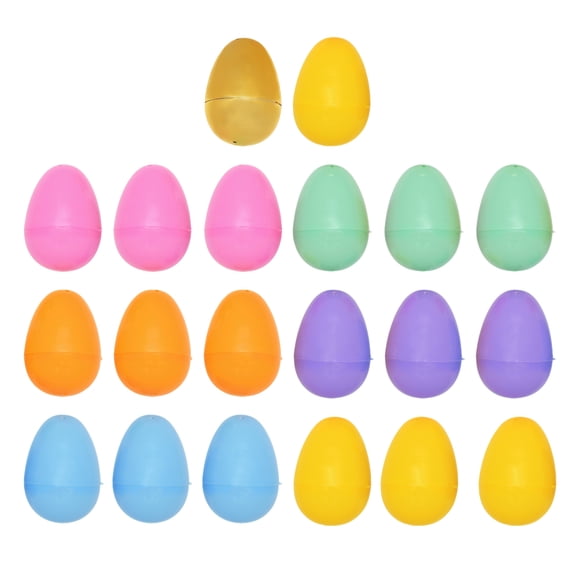 Multicolor Eggs with Gold Egg, 2", 20 Count, Easter by Way To Celebrate