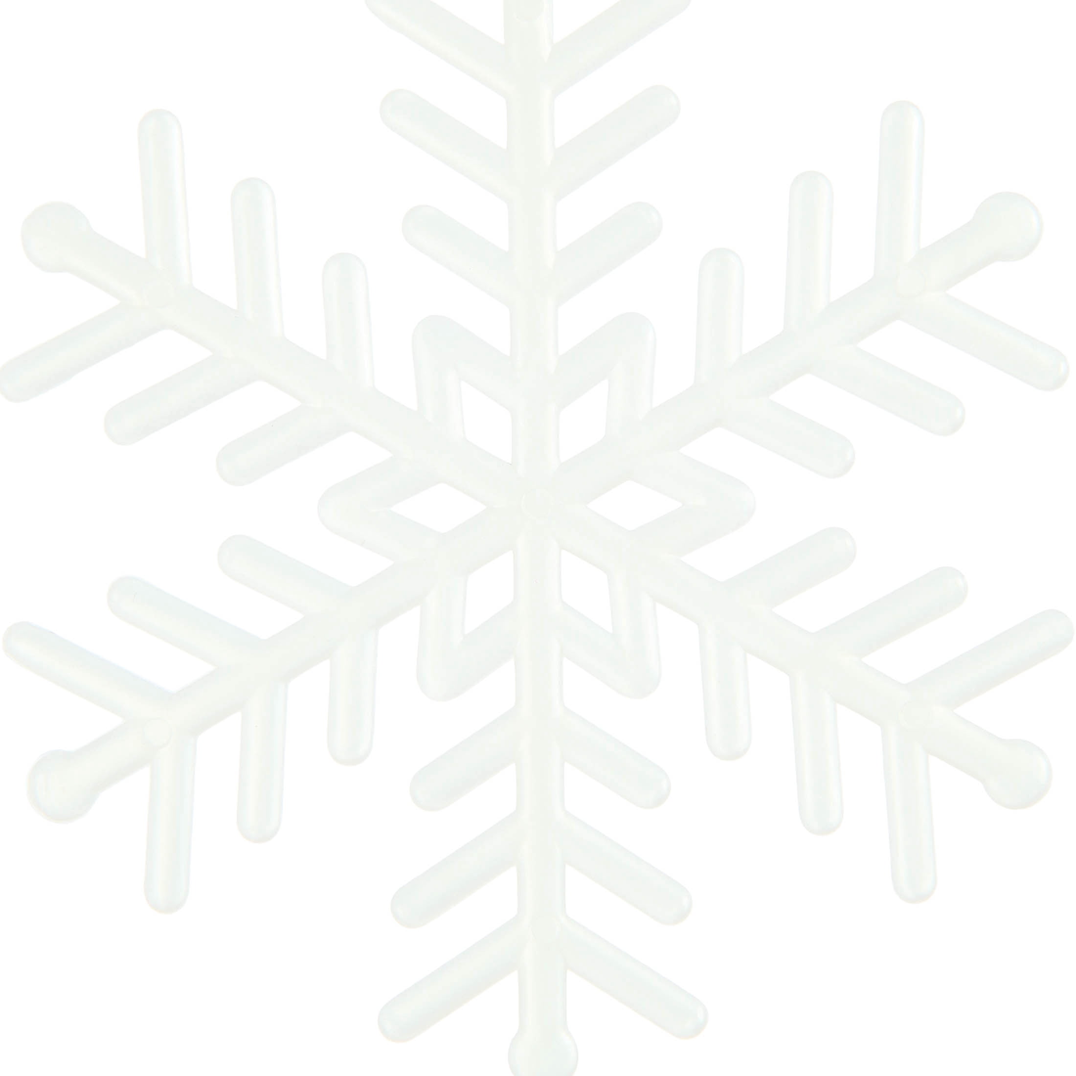 20-Count Pearl Snowflake Christmas Ornaments, 3.9", by Holiday Time