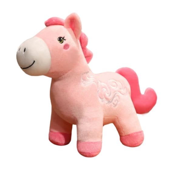 20Cm Cute Cloud-Patterned Year Of The Horse Plush Stuffed Animal Toy With Soft Skin-Friendly Plush Fabric, Perfect For Cuddling Playtime And Bedroom Decoration, Ideal Birthday And
