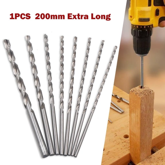20Cm Extra-Long Straight Shank T-Wist Drill Bit High-Speed Steel Hole Opener Tool For Stainless Steel Alloy Steel Cast Iron 7.5*200Mm Smile Home