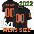 thumbnail image 1 of 20D Jersey Cincinnati''Bengals''Men #1 Ja'Marr Chase 9 Joe Burrow 28 Joe Mixon 85 Tee Higgins''NFL'' Custom Orange Vapor Limited, 1 of 5