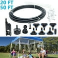 thumbnail image 1 of 20FT/50FT Outdoor Misting Cooling System Misters for Patio Garden Grassland Misting Line, 1 of 12
