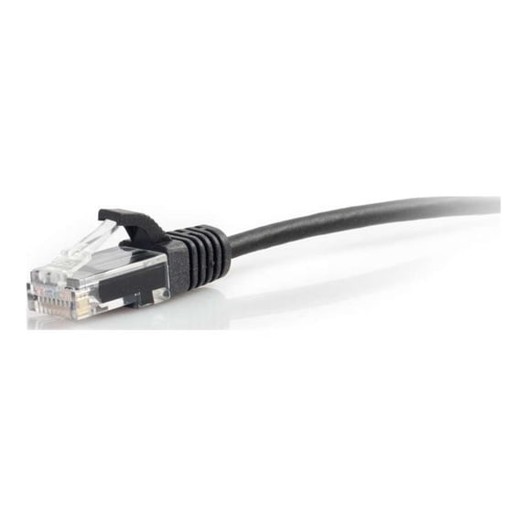 C2G 20ft (6.1m) Cat6 Snagless Unshielded (UTP) Slim Ethernet Network Patch Cable - Black - Patch cable - RJ-45 (M) to RJ-45 (M) - 20 ft - 0.1 in - UTP - CAT 6 - molded, snagless - black