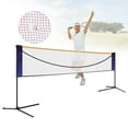 thumbnail image 1 of 20FT Badminton Net Set Simple Folding Volleyball Tennis Net Frame Portable Adjustable, 1 of 13