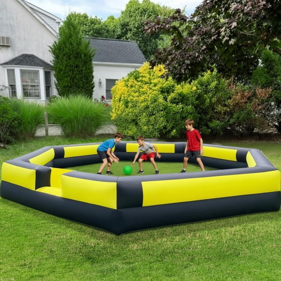 GR8FUN 20FT Inflatable Gaga Ball Pit with Built-in Blower, Portable Outdoor Game Arena for Indoor & Outdoor Fun