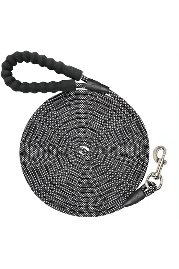 20FT Long Leash for Dogs,Heavy Duty Reflective Long Dog Leash with Swivel Hook and Comfortable Padded Handle for Large Medium Small Pets