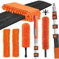 thumbnail image 1 of 20FT Reach Ceiling Fan Cleaner Duster, Fan Blade Cleaner Kit with 3-12FT Extension Pole, Microfiber Duster & Replaceable Cleaning Cloth for Blades, Ceiling, Furniture, 1 of 8