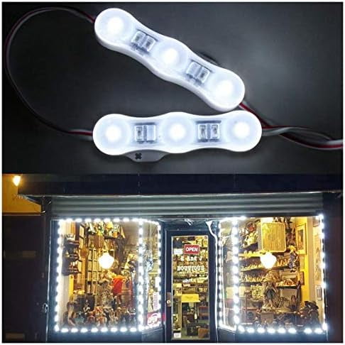 20FT Store Front LED Light Waterproof 40pcs 3led 2835 White LED Module Light, Plug and Play for Indoor/Outdoor Decoration Lighting AC Power Included$$Tools & Hardware Other