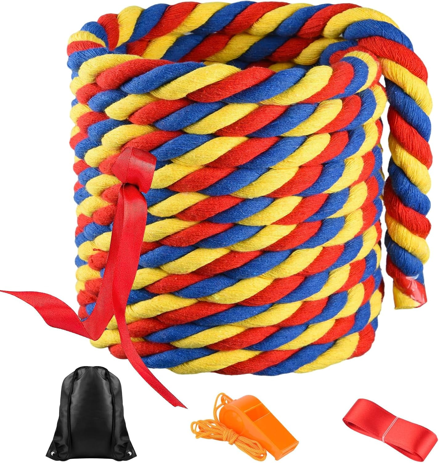 20FT Tug Of War Rope For Kids And Adults Outdoor Games Field Day Family 20ft-tug-of-war-rope-for-kids-and-adults-outdoor-games-field-day-family