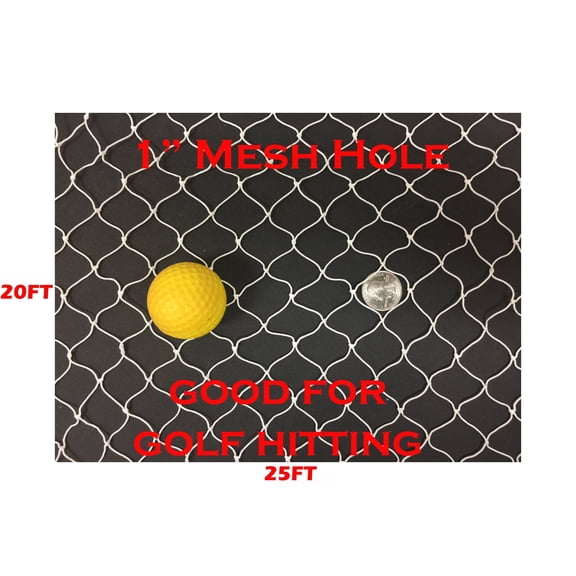 20FT X 25FT Golf Hitting Nets, Sport Netting for Golf Backstop, Hockey, La Crosse, Barrier, Sports, Fish