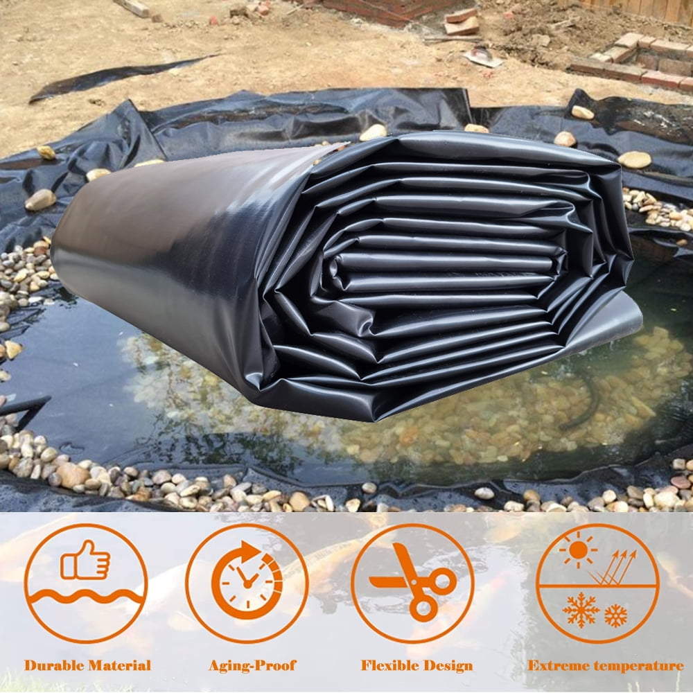 20Ft*30Ft Pond Waterproof Fish Pond Liner Gardens Pools HDPE Membrane ...