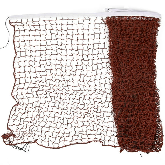 20Ft 6M Long Nylon White Trim Burgundy Braided Mesh Badminton Training Net
