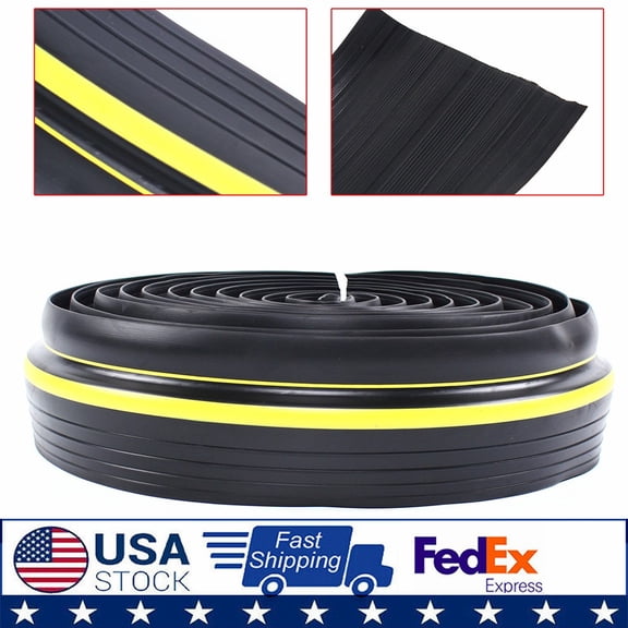 20Ft Garage Door Floor Strip Bottom Seal Threshold Rubber Weather Replacement US