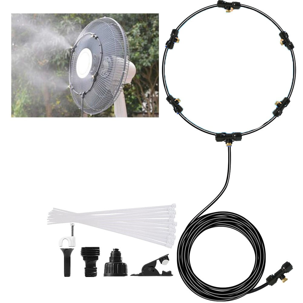 20Ft Hose Outdoor Patio Water Misting Cooling System Fan Mister Mist
