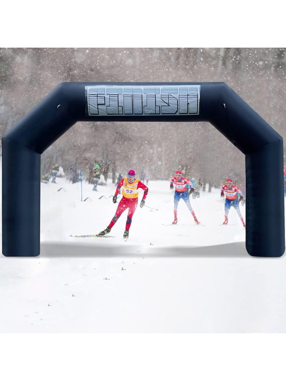 20Ft Inflatable Arch with Blower,Black Outdoor Archway for Party,5K Race,Sport & Advertising