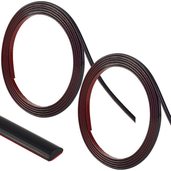 20Ft Length Wall Trim Peel Stick Molding Trims Black PVC Flexible Adhesive Corner Caulking Tile Edge Decor Bendable Mirror Furniture Ceiling Countertop Tables Cabinets Decors Width 0.31in