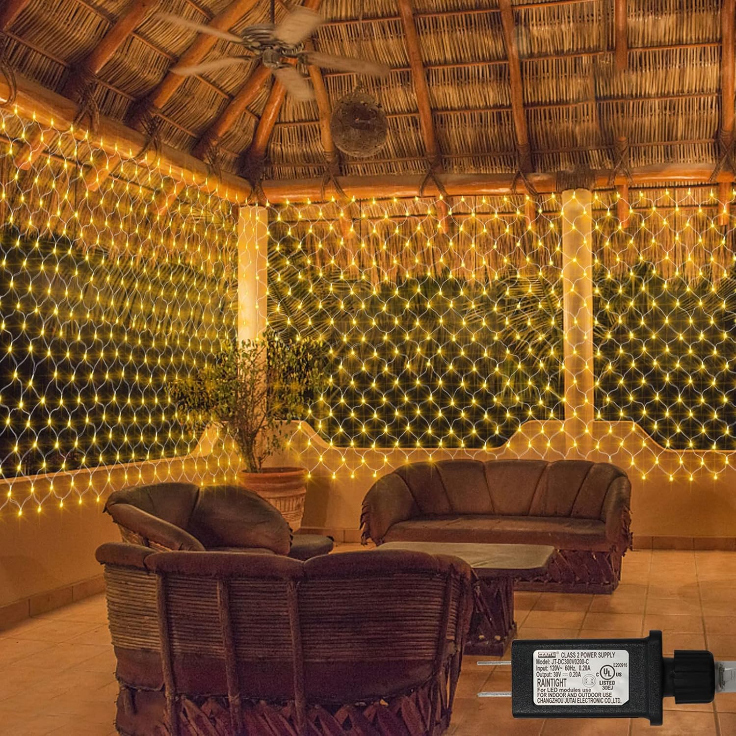 20Ft x 13Ft Net Lights Outdoor Mesh Lights Plug in, 720 LED Net Lights