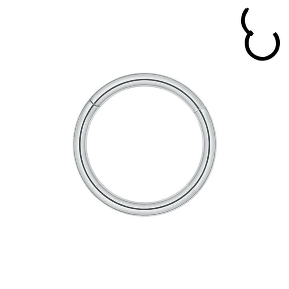 20G Clicker Nose Piercing Septum Ring Basic Silver Conch Helix Cartilage Piercing Earring