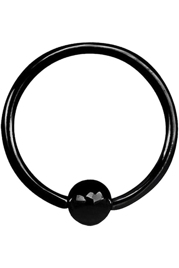 20GA | 18GA Colored Captive Titanium IP Over 316L Surgical Implant Grade Steel Bead Ring