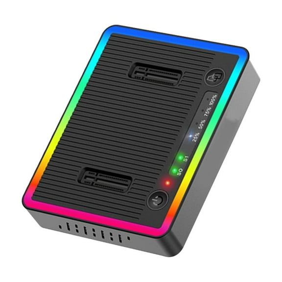 20Gbps USB3.2 20Gbps Double Protocols Solid Disk Cloner Double Bay Enclosure Reader for Efficient Data Backups