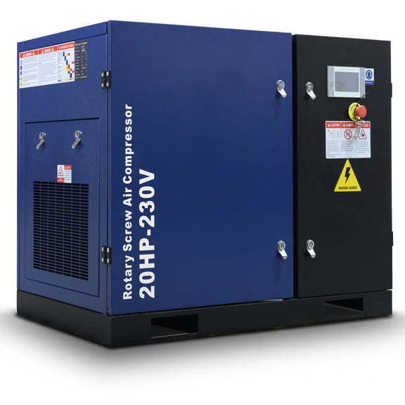 20HP Rotary Screw Air Compressor 74CFM 125PSI 208-230V 3PHASE 60HZ