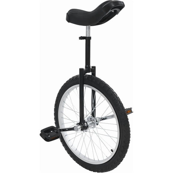 20In Outdoor Unicycle One Wheel Bike Adjustable Seat Exercise Bicycle with Anti-Skid Alloy Rim and Pedal for Outdoor Sports Fitness Exercise Unicycle
