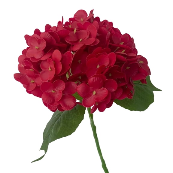 20Inch 4 Bunches Hydrangea Artificial Flowers, Artificial Hydrangea Flowers UV Resistant Faux Hydrangea for Indoor Outdoor Porch Kitchen Table Courtyard Wedding Decor, Red