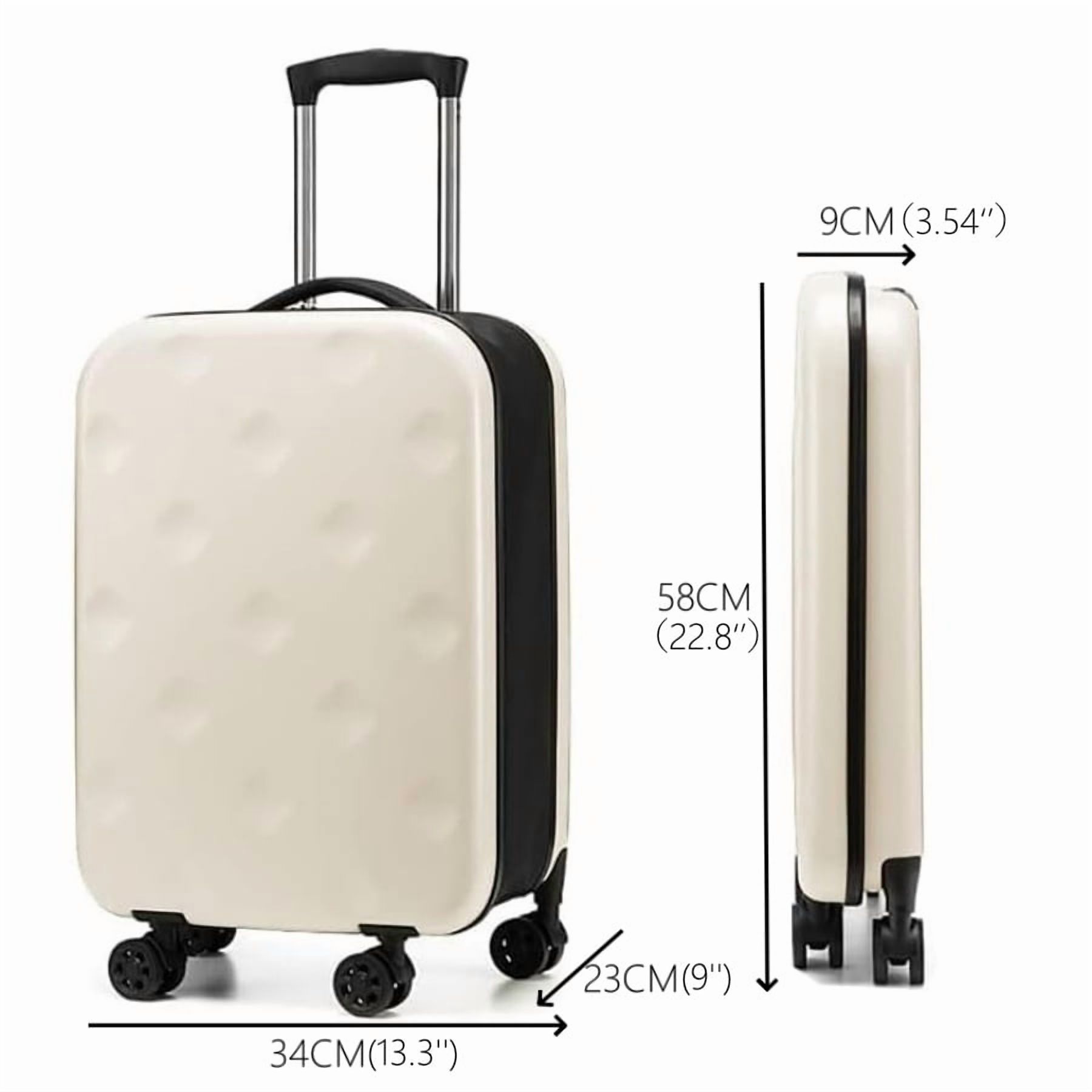 20Inch Lightweight Luggage Foldable Suitcase Trolley Carry On Hard Case with Lock
