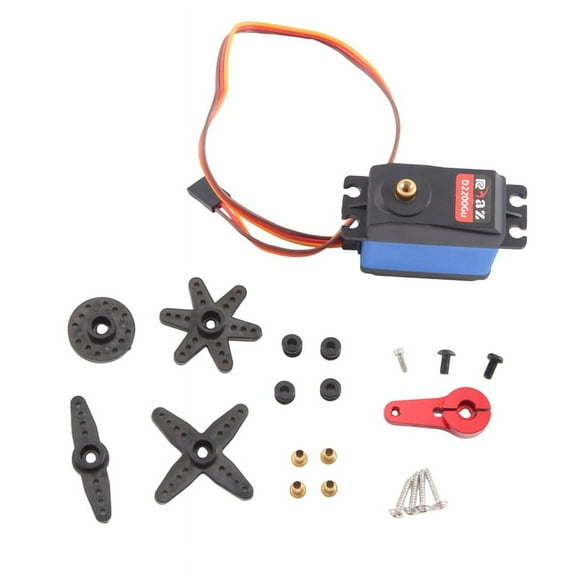 20KG Short Body Servo 4412LV 180 Digital Metal Gear Low Profile with Arm for 1:10 1:12 RC Car SCX10 TRX4