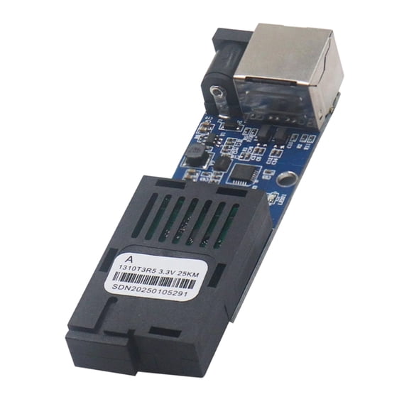 20KM Single Mode Fiber Opticals Converters Two Port 1SC 1RJ45 Low Power PCB Metal Housing Networking Device