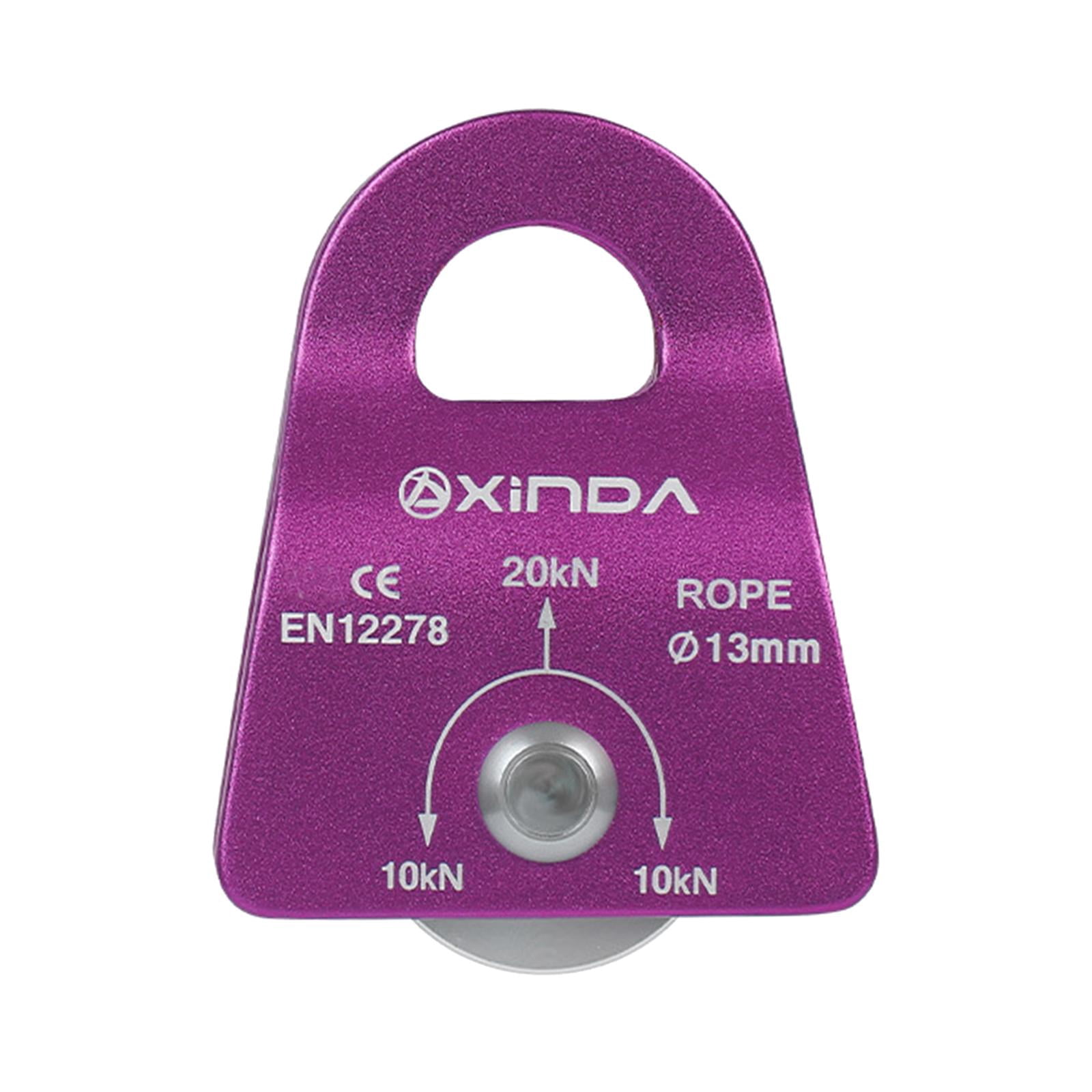 Pully For Rope 20KN General Purpose Mobile Pulley for Rock Climbing 13mm Rope Pulley ...