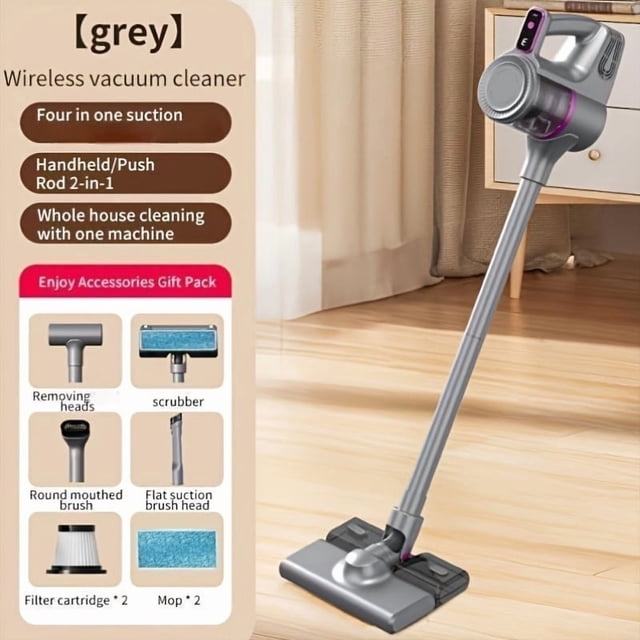 Stick Point Up 20KPA Cordless Vacuum Cleaner, Anti-Tangle Brushroll, Rechargeable ...