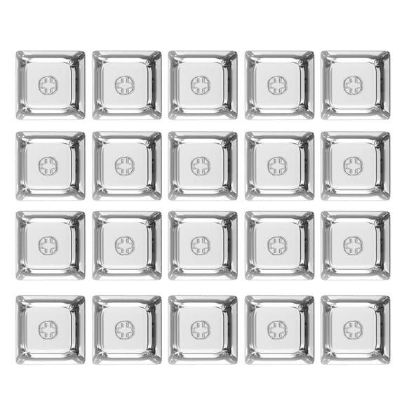 20Keys XDA Height 1U 1X Transparents Crystal Blanks Keycaps for Switches Gaming Keyboards for Game Lovers