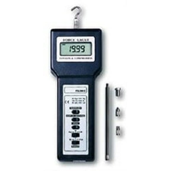 20Kg Force Gauge (Kg, LB, Newton) for Tension & Compression Capability, 5 Digit LCD Display