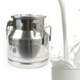 thumbnail image 1 of 20L/5.25Gal Stainless Steel Milk Can Barrel Pail Bucket Storage Jug w/Sealed Lid, 1 of 14