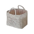 thumbnail image 1 of 20L Boho Fabric Storage Basket, Portable Laundry Basket, Foldable Laundry Basket With Handle, Quilted Floral Print Baskets Organizer Bin with Handles for Home, Picnic, Shopping(12.6×10.24×9.86in), 1 of 5